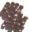 25 6x6mm Antique Copper Large Hole Beads (4mm Hole)